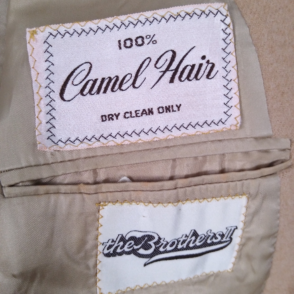 Vintage Unisex Ralph Lauren Polo University Camel Hair Blazer Jacket 42 - Picture 7 of 11